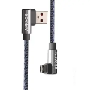 最新型号直角可逆 USB 电缆双面微型 USB 电缆 3 m 10 英尺 c 型 usb 电缆