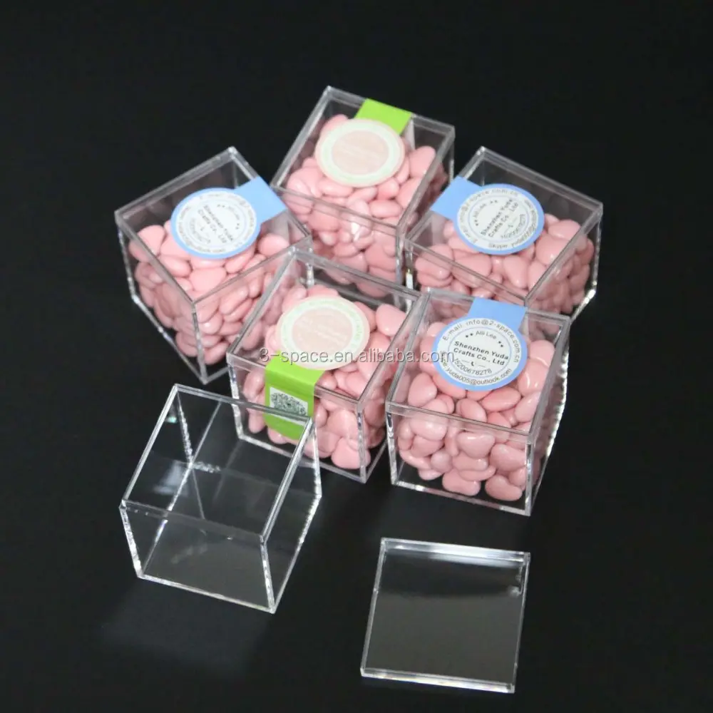 Produttore acrilico trasparente candy dispenser scatola di plexiglass acrilico candy box souvenir