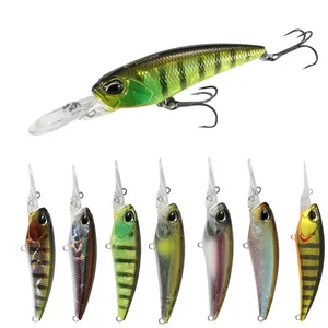 Iscas de peixe de suspensão gorgons 60mm 6g, isca minnow de pesca jerkbait