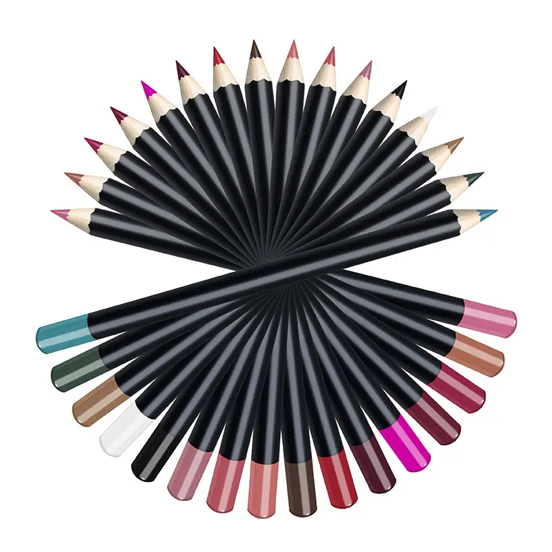 Vegan Cruelty-Free Waterproof Eyeliner Pencil Matte Finish Long Lasting Eyebrow Lip Eye Pencil in Multi Colors with Custom Logo