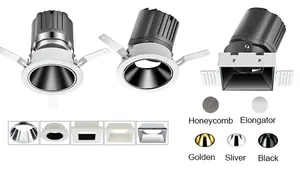 مصنع بيع الصمام قابل للتعديل راحة السقف النازل 20W Trimless بقيادة سقف ساقط مزود بإضاءة الأضواء