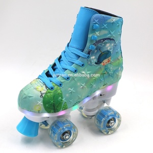 <span class=keywords><strong>Pattini</strong></span> a rotelle doppi da Skate a cinque punte con stella a cinque punte da sogno di vendita calda In fabbrica con luce nella suola - Product Image 4