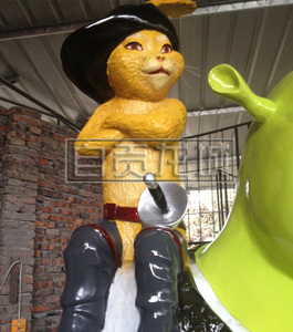 Estatua de <span class=keywords><strong>Shrek</strong></span> de Fibra de Vidrio Personalizada en Venta, ESCULTURA, Arte y Coleccionable de Ciudad Dinosauria, Personaje Artificial de TV y Cine, LCDW000035 - Product Image 5