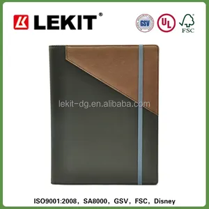 high quality pu leather cheque book cover