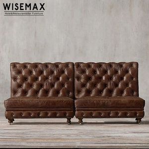 MUEBLES WISEMAX, muebles de restaurante comercial, nuevo diseño personalizado, restaurante, cabina en forma de U, sofá para sentarse - Product Image 2