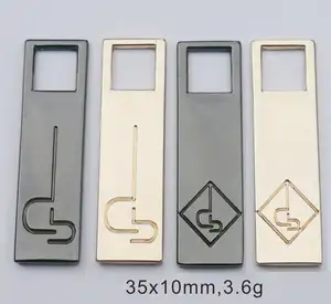 30mm debossed logo fermuar çekin, özel fermuar çektirme