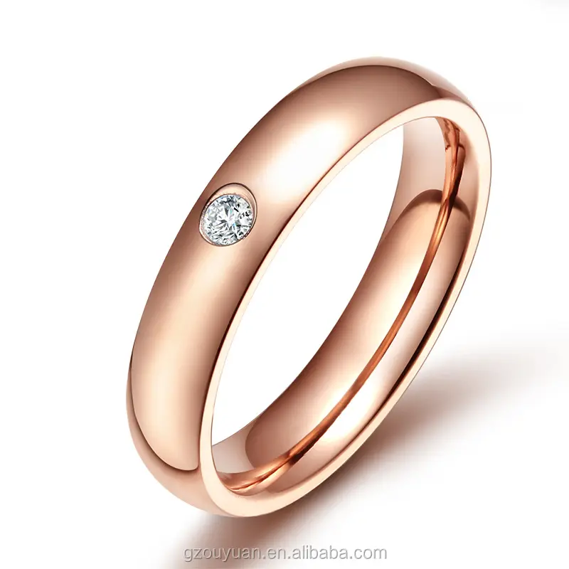 ファッションスタイルの女性の婚約指輪シンプルなデザインキュービックジルコニアレディースリングレディースジュエリー