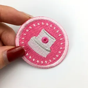 Vente De Broderie En Tissu Broche Bouton Badges En Tissu Personnalisé Insignes