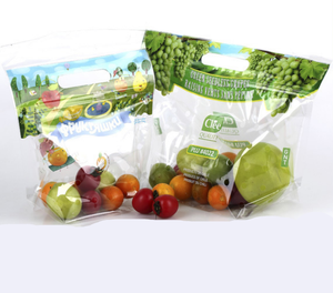 Resealable Fruits Vegetable Plastic Zip Lock Food Packaging Bag