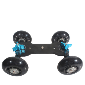Vgeet Universal Super Bisu Hitam Track Skater Meja Mini Video <span class=keywords><strong>Dolly</strong></span> untuk DSLR Kamera Aksesoris - Product Image 1