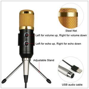 Microphone USB à condensateur BM 900, cardioïde, <span class=keywords><strong>en</strong></span> métal, pour studio, avec support de microphone de bureau, trépied pour ordinateur, karaoké, PC sans fil, version améliorée du BM 800 - Product Image 4