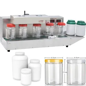 SF-1800 Guangzhou Plastic Cover Aluminum Foil lid Bottles Jars Sealing Machine