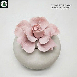 ดอกไม้<span class=keywords><strong>สีชมพู</strong></span>กระจายน้ำมันหอมระเหยเซรามิก - Product Image 2