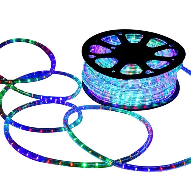 Christmas Decoration Rope Lights IP65 Waterproof 110V 220V 50m 100m RGB Outdoor Led Rope Light for Garden Party Halloween