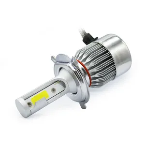 F2world LED de alta calidad barato H4 H1 H3 9006 COB chip C6 LED faro H7 AutoZone luz led para coche