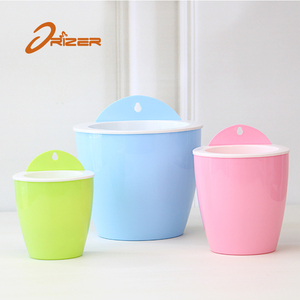 El mejor vendedor Macetas de plástico Maceta Cesta colgante Maceta, Maceta colorida montada en la pared - Product Image 4