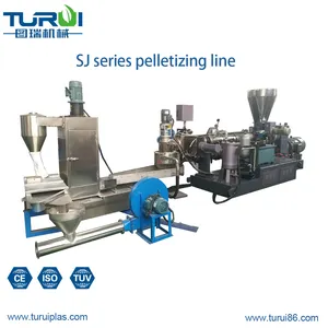 Custom-made Model Film Plastic pelletizer / pelletizing machine line for waste plastic recycling line