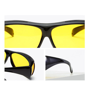 Lunettes <span class=keywords><strong>de</strong></span> Conduite Jour et Nuit Anti-Éblouissement UV400 avec Verres Jaunes et Vision Nocturne, Personnalisables en Gros, Soldes Chaudes pour Hommes et Femmes - Product Image 6