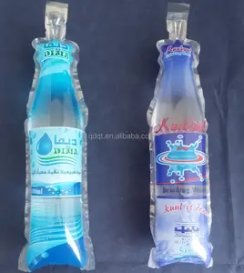 Qingdao 330ml 400ml şişe şekilli plastik İçecek torbası