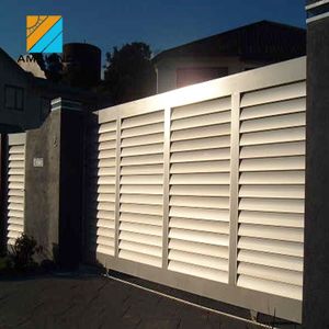Poudre <span class=keywords><strong>enduit</strong></span> aerofoil <span class=keywords><strong>lame</strong></span> en aluminium louvre clôture - Product Image 2