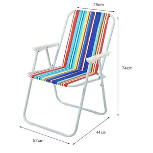 다채로운 작은 휴대용 접는 비치 의자 캠핑 의자 야외 달 의자