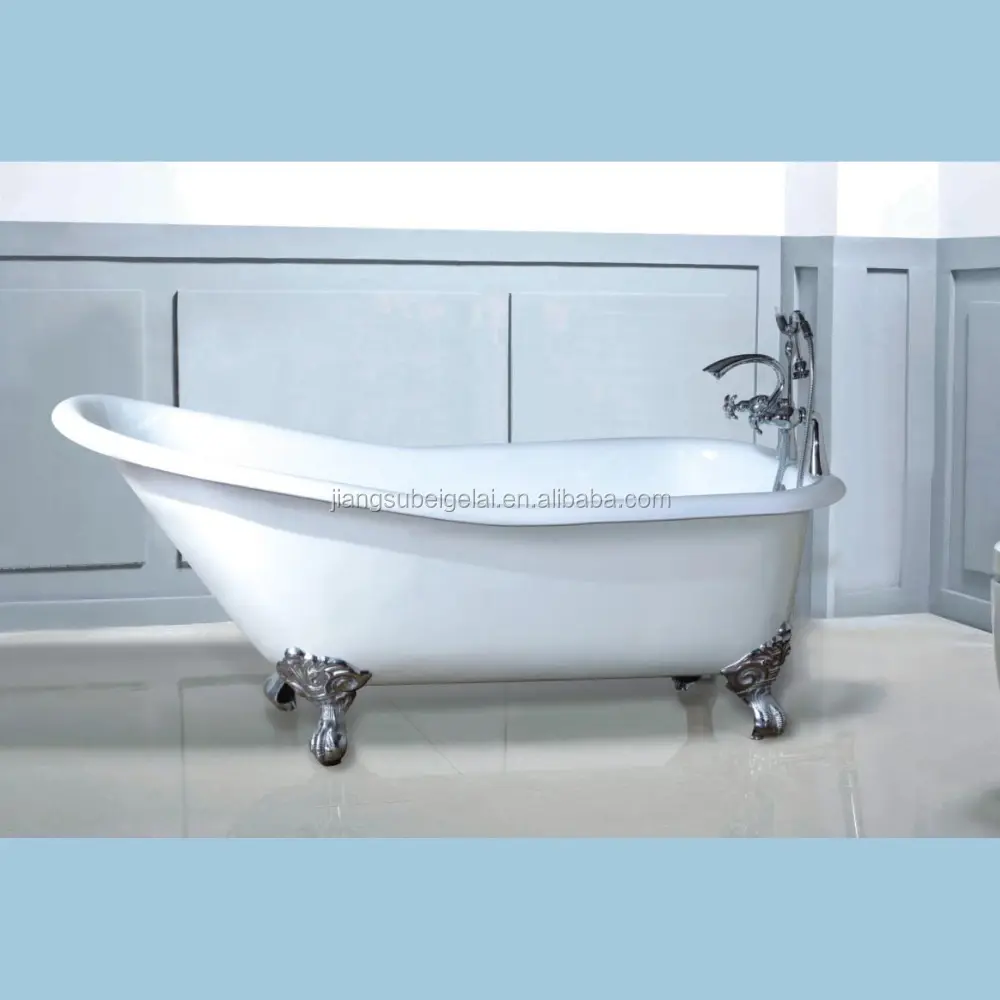 small freestanding roll top bath tub cast iron in 1380mm