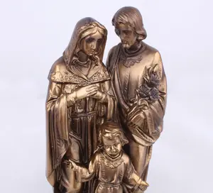 custom sculpture bronze holy family statue