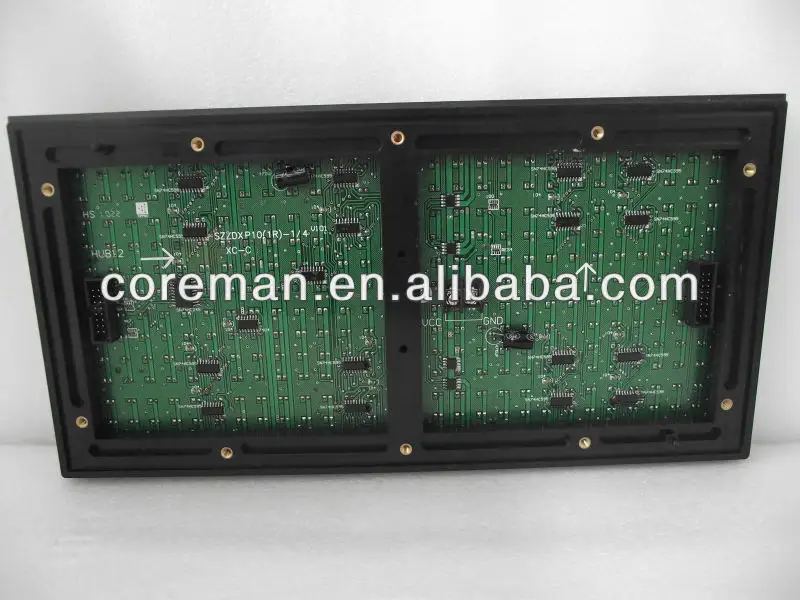 Bảng mạch pcb p10 ngoài trời dẫn mô-đun hub 8 màu duy nhất dip smd dot matrix p6 p8 p10 tin nhắn văn bản dẫn đăng ký