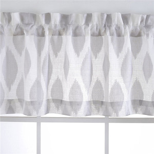 DaiRui <span class=keywords><strong>tenda</strong></span> da <span class=keywords><strong>cucina</strong></span> trasparente 3 pezzi con Design a quadri 1 mantovana 2 pannelli - Product Image 2