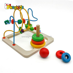 Meilleure vente Jouets intelligents <span class=keywords><strong>en</strong></span> <span class=keywords><strong>bois</strong></span> avec labyrinthe de perles pour bébé W11B194 - Product Image 3