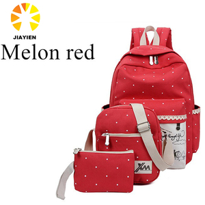 Leaper engrosamiento lienzo hombro bolsa de ordenador portátil mochila escolar bolso causal - Product Image 2