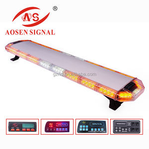 Federal Signal Ambre Flash D'application de la Loi En Aluminium Cas De Voiture Strobe Led Lumière Bar - Product Image 1