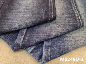 Nặng bông polyester Stretch Crosshatch slub 12.7oz Denim Jeans vải - Product Image 3