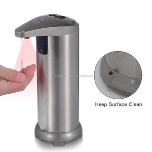 Dispensador de Jabón Doble Automático de Acero Inoxidable SUS 304, Sensor IR Sin Contacto, Impermeable, Níquel Cepillado, para <span class=keywords><strong>Baño</strong></span> - Product Image 2