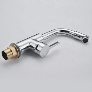 Huben Giá Rẻ Kẽm Chrome Duy Nhất Đòn Bẩy Nóng Và Lạnh Mixer Nước Lưu Vực Vòi - Product Image 4