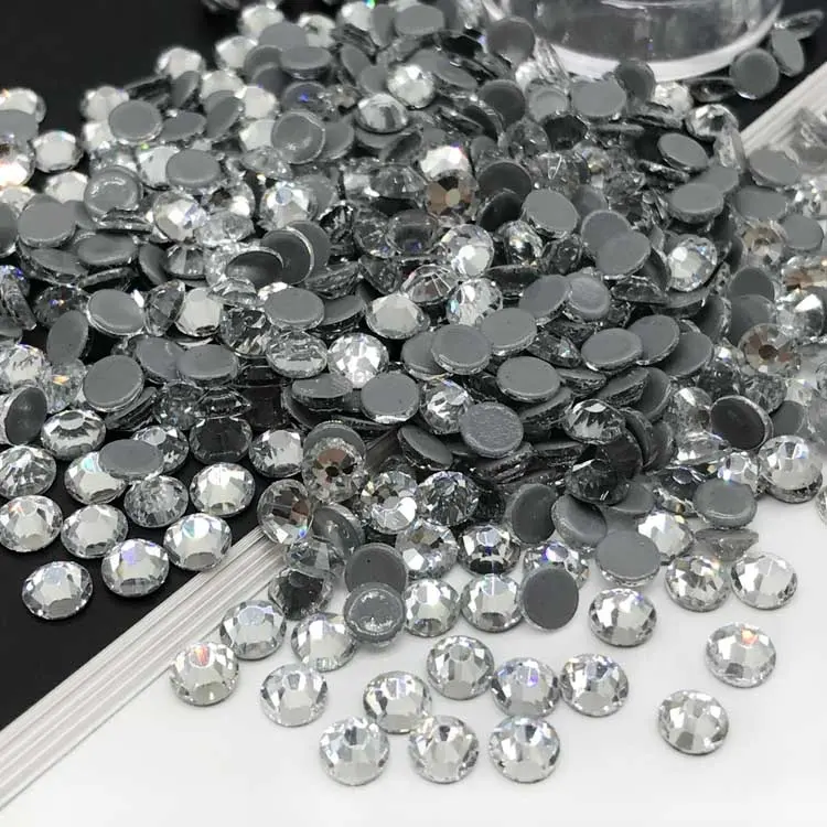Directe d'usine perles de Verre 2.5mm clair cristal hotfix cristal strass bijoux