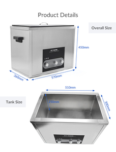Nettoyeur à ultrasons industriel électrique GT SONIC ST36A/B, 36L, 28/40kHz, pour carburateur/buse d'injection de carburant - Product Image 3
