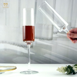 6 oz Straight <strong>Champagne</strong> Flute Crystal Glass Wedding <strong>Champagne</strong> Cylinder Glasses <strong>Champagne</strong> <strong>Coupes</strong> - Product Image 5