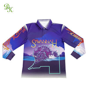 Design personalizzato sublimato stampato con bottone a maniche lunghe camicia da pesca Upf 50 + - Product Image 4
