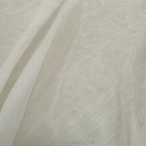 Tela de tul de seda de color blanco 100% Material de seda de calidad superior - Product Image 2