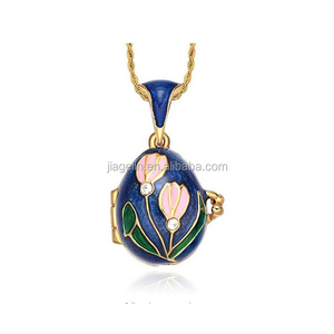 <span class=keywords><strong>Collar</strong></span> con Colgante de Huevo Fabergé Ruso Esmaltado - Product Image 5