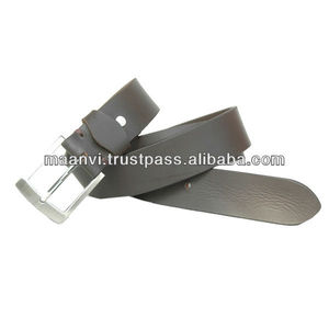 Cinturones de cuero genuino personalizados para hombres y mujeres Cinturones de cuero de calidad premium con hebillas de aleación de la India - Product Image 2