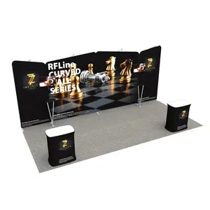 Expo Stand Fashion Professional Exceptional Quality Custom Printing 3X6 Exhibition Stands Portable Design Trade Show Air Expos