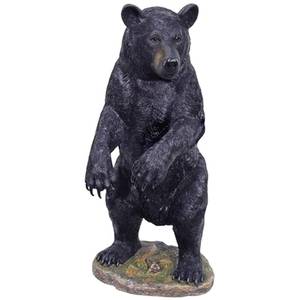 Decoración Animal vida tamaño de resina de fibra de vidrio de oso negro figurillas estatua - Product Image 1