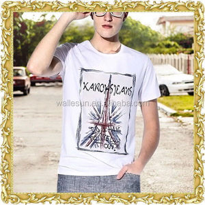 <span class=keywords><strong>precio</strong></span> de fábrica V cuello en blanco camiseta pava producción - Product Image 4