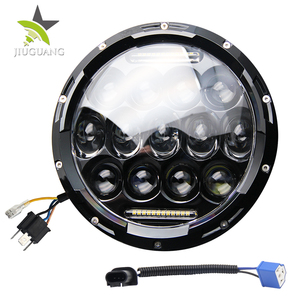 DOT aprobado Ángel ojos Daymaker Jeep Wrangler Ronda 7 pulgadas Led faro - Product Image 1