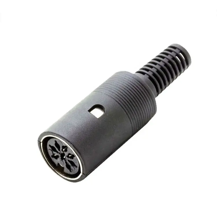 DIN female 8 Pin Plug Cable Connector