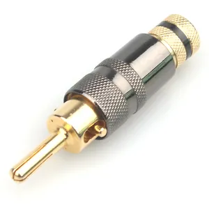 high quality deadbolt monster speaker audio banana plug connector