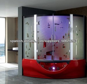 acrílico blanco vapor cabina de ducha con sauna casa y masaje modelo de bañera - Product Image 1