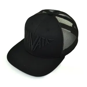 Cappello Snapback bianco personalizzato a 6 pannelli, cappellino Trucker nero bianco semplice, cappello Trucker in rete